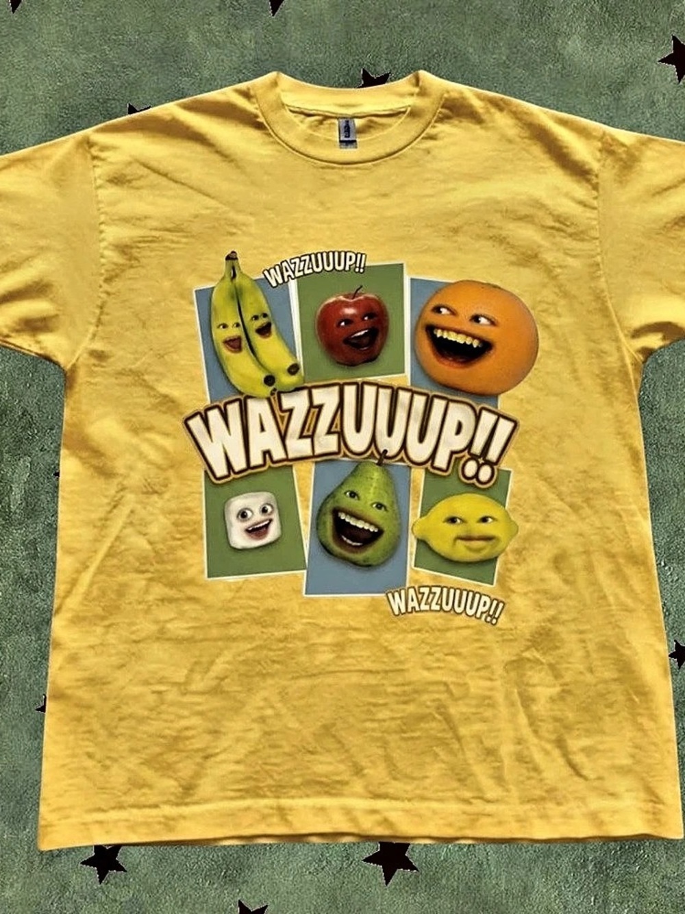 Gildan Wazzuup Graphic Yellow T-Shirt